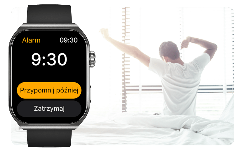 Smartwatch męski z inteligentnym budzeniem