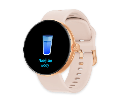 Smartwatch dla kobiet przypominający o piciu wody