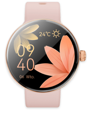Smartwatch dla kobiet z ekranem ze szkła hartowanego