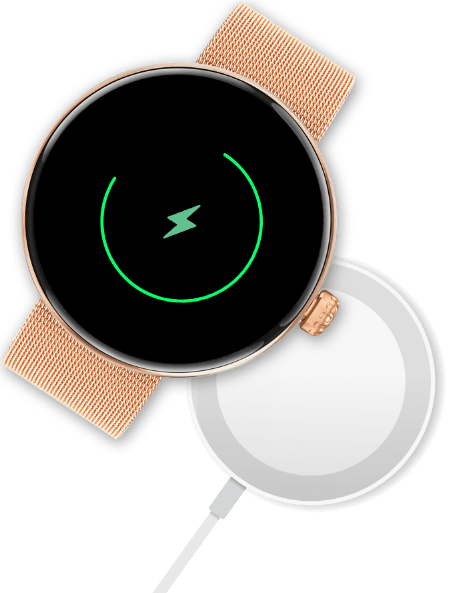Smartwatch z ładowarką bezprzewodową