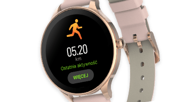 Super cienki smartwatch dla kobiet z monitoringiem zdrowia i aktywności
