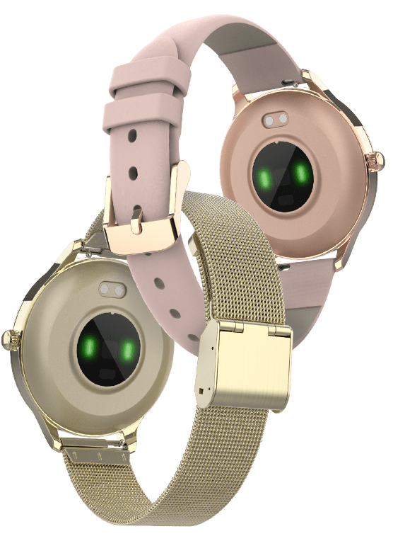 Smartwatch damski z dodatkowymi paskami