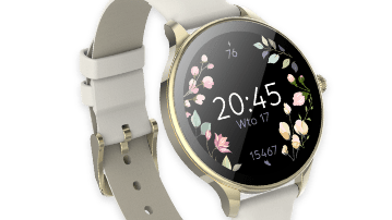 Nowoczesny smartwatch damski z ekranem w technologii Amoled