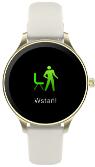 Damski smartwatch z powiadomieniami o braku aktywności