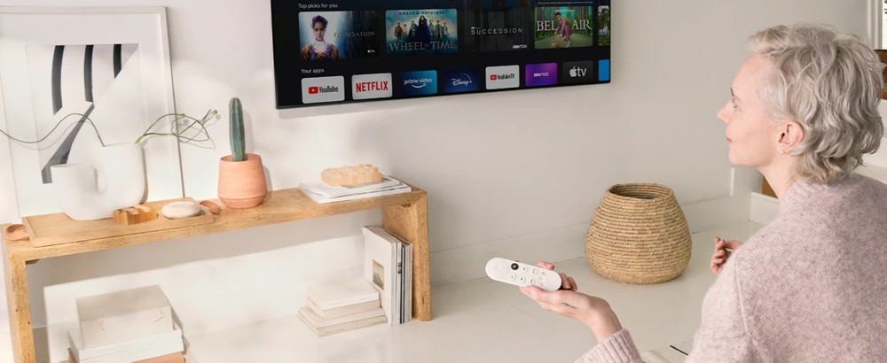 GOOGLE CHROMECAST 4.0 HD GOOGLE TV WIFI WHITE