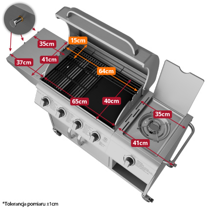 Розміри гриля