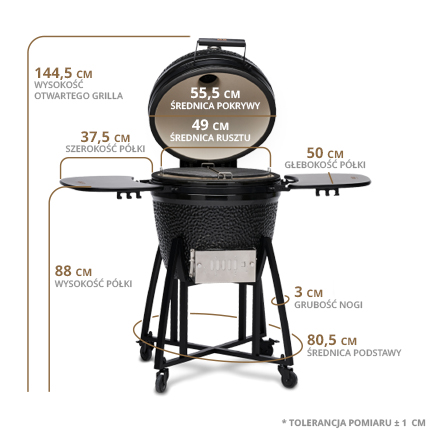Grill ceramiczny węglowy Kamado Köler EG21