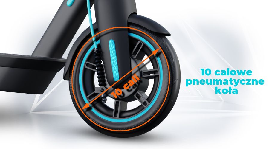 Колесо самоката з позначеним розміром 10 дюймів