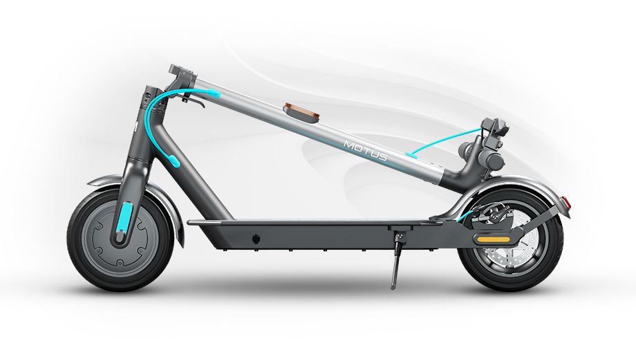 Widok złożonej i przygotowanej do transportu hulajnogi Scooty 10 Lite Gen5