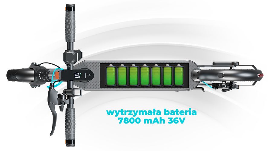 Dziwczyna jadąca na hulajnodze Motus Scooty 10 Lite