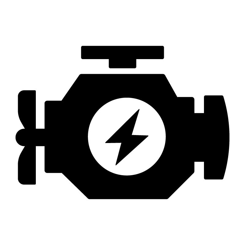 Піктограма двигуна 500 Вт