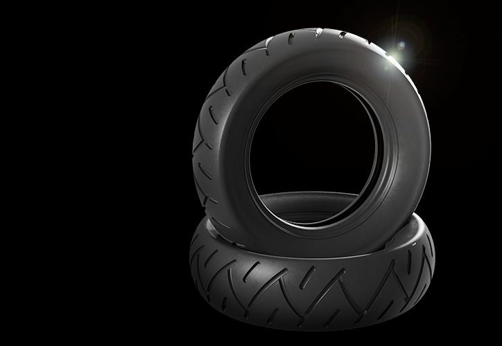 задня частина скутера з двигуном, видимим у колесі