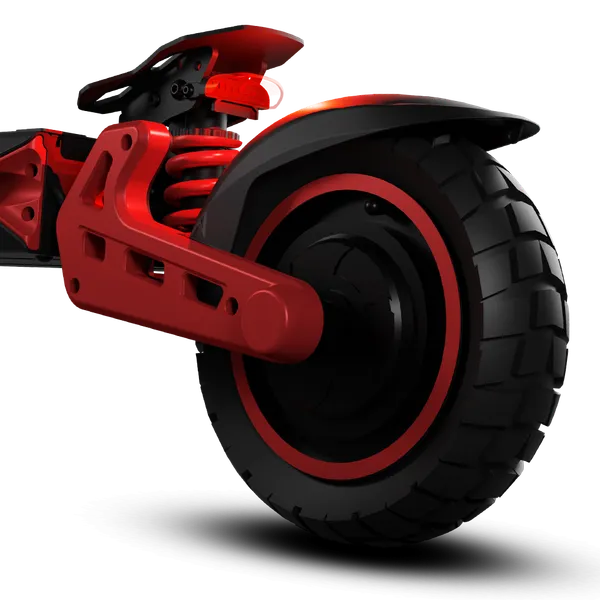 Заднє колесо, де розташований двигун скутера