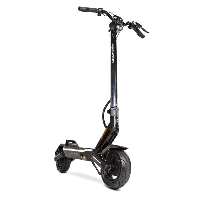 Електричний самокат Flare, видно збоку під кутом.