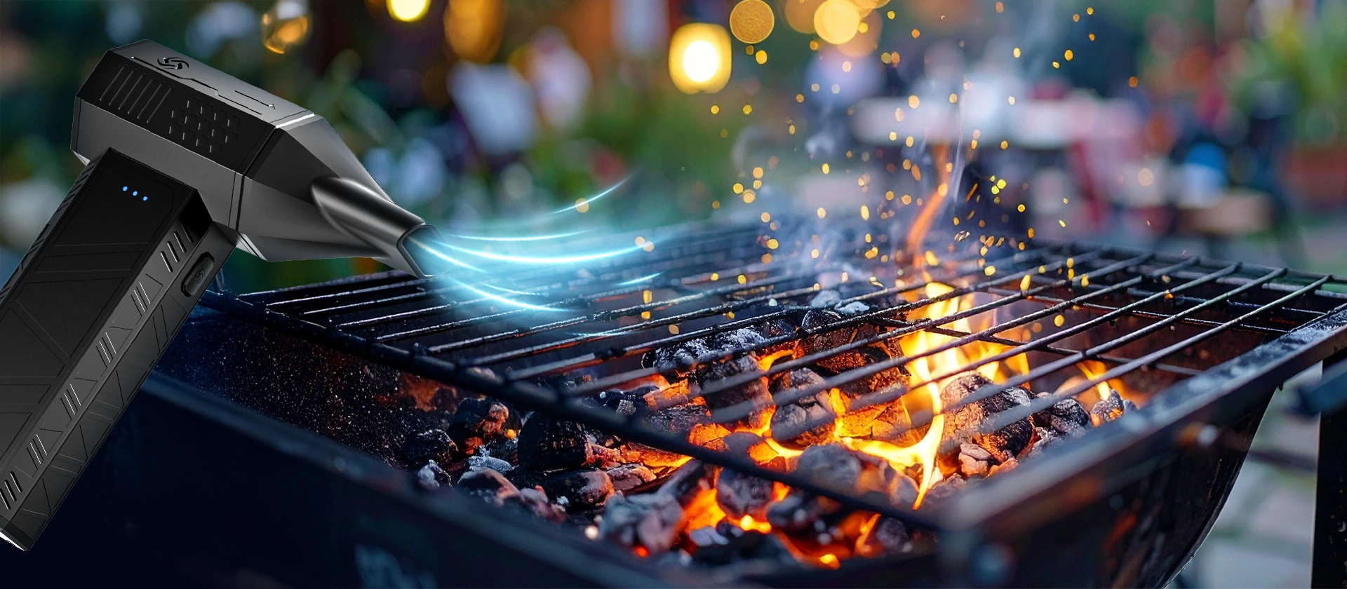 Dmuchawa NAVITEL TF2 Turbo FAN rozniecająca ogień na grillu