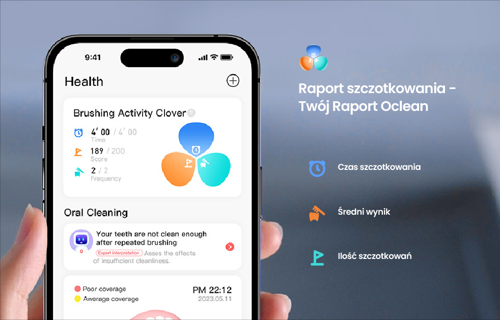 Звіт про чищення зубів - Ваш звіт Oclean