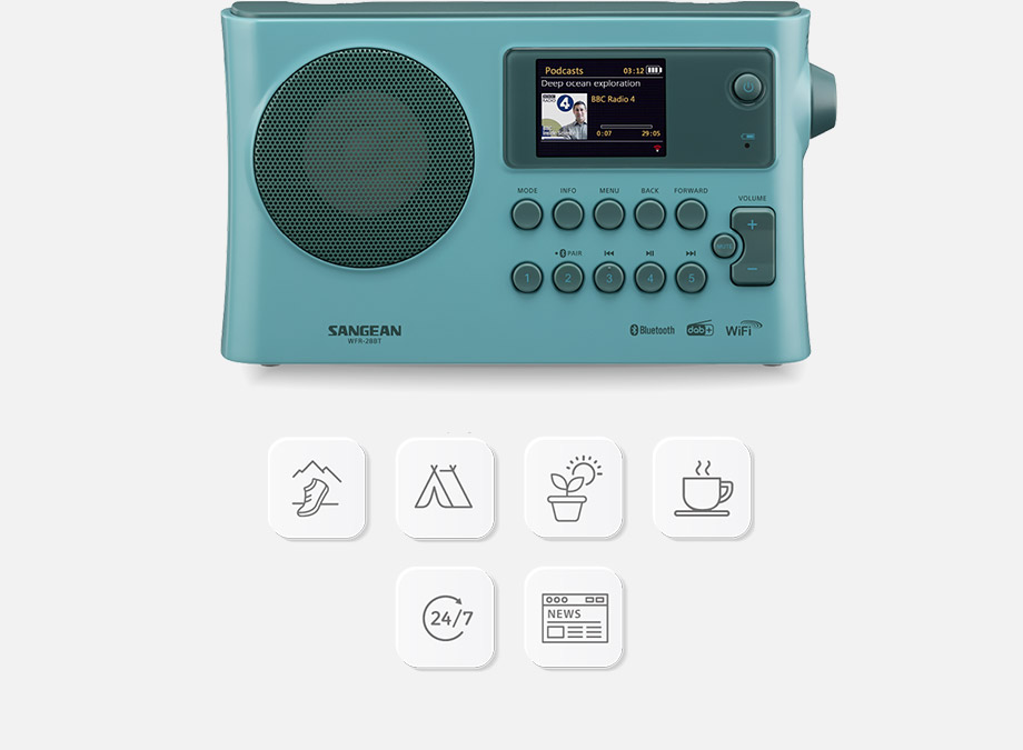 Radioodbiornik Sangean WFR-28BT