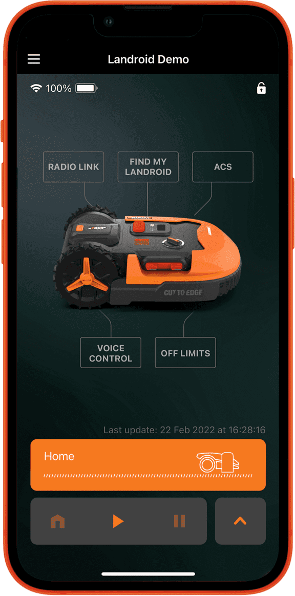 WORX Landroid Мобільний додаток