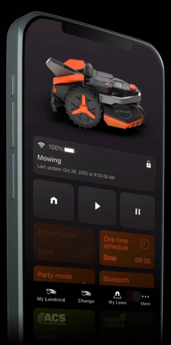 WORX Landroid Vision Мобільний додаток