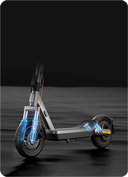 Електричний самокат Xiaomi 6 Max з візуалізацією підвіски