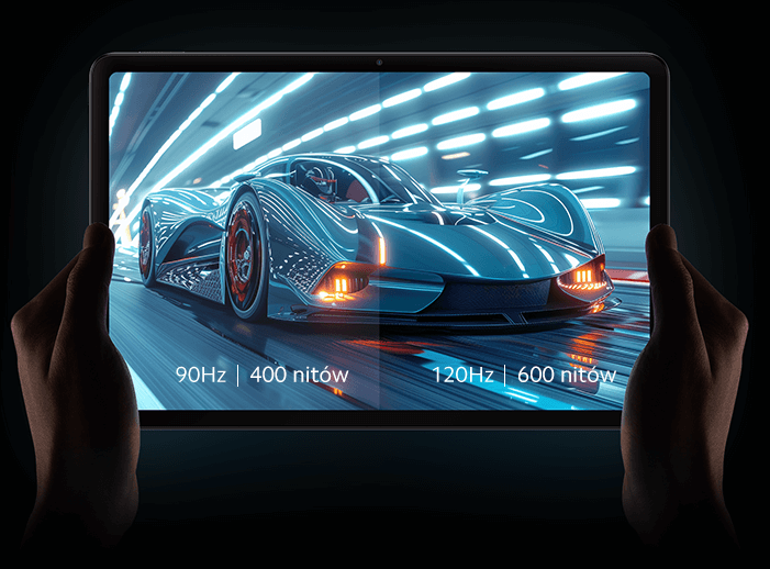 Powiększona przestrzeń ekranu