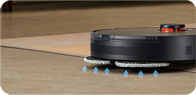 Inteligentne rozpoznawanie dywanów ze zautomatyzowanym podnoszeniem pada mopującego