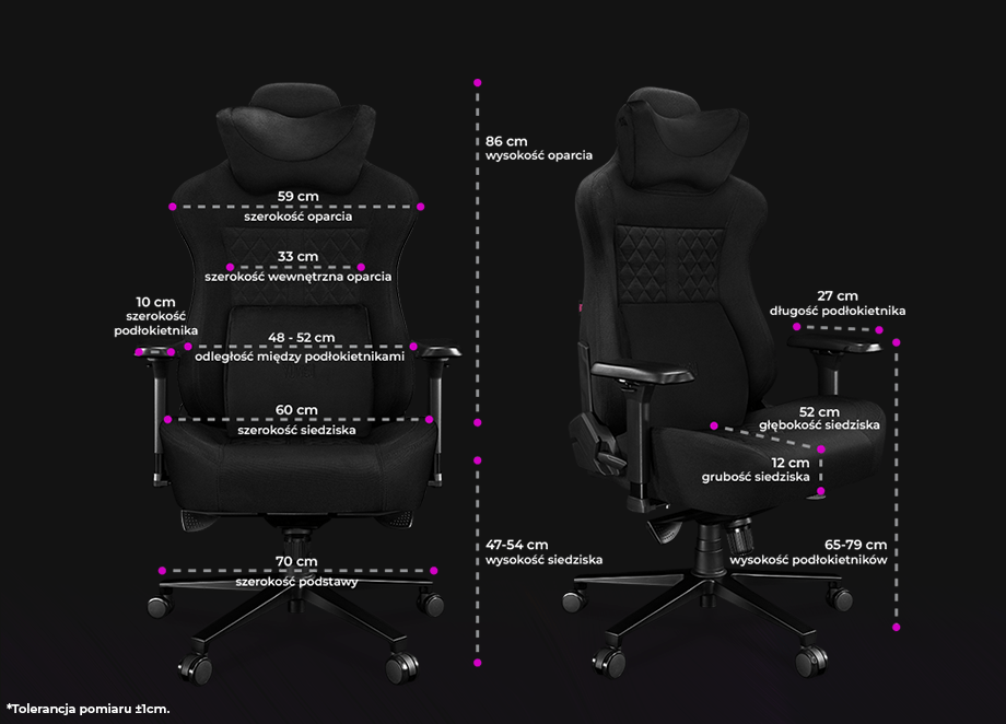 Fotel Yumisu 2052 Materiał Black