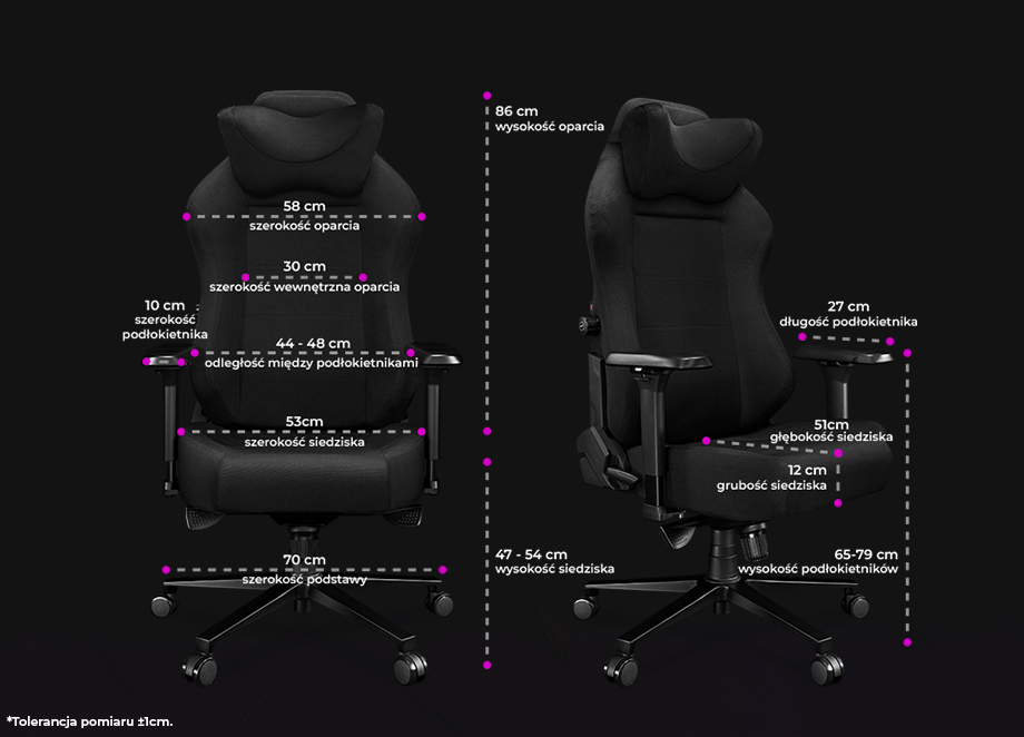 Fotel Yumisu 2054 Materiał Black