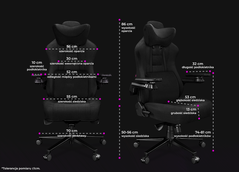 Fotel Yumisu 2049 Materiał Black