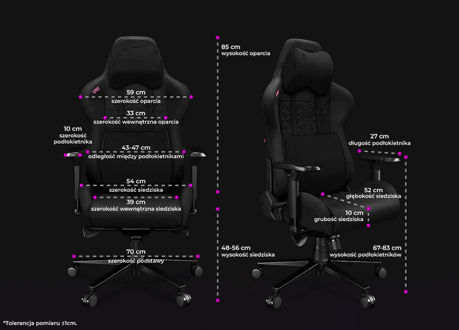 Fotel Yumisu 2050 Materiał Black