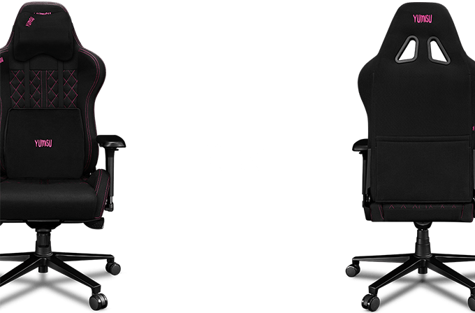 Fotel Yumisu 2050 Materiał Black/Pink