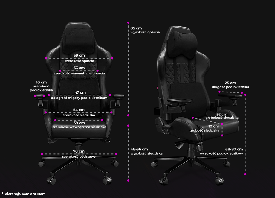 Fotel Yumisu 2050x Black