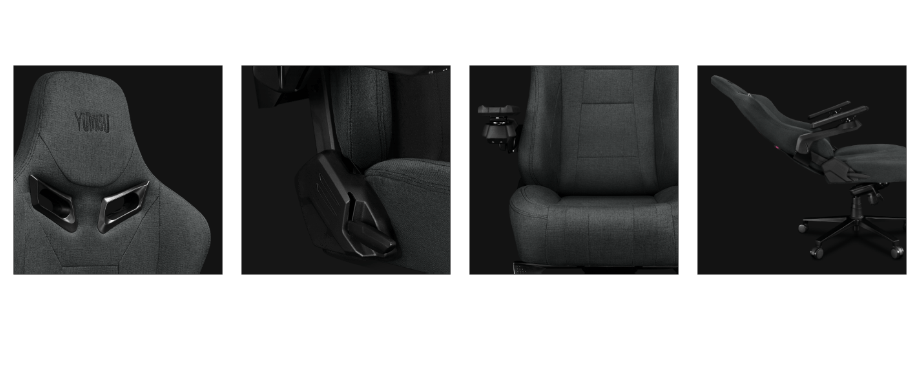 Fotel Yumisu 2049 Materiał Gray/Black