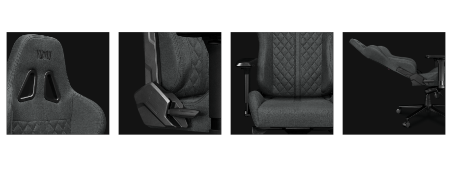 Fotel Yumisu 2050 Materiał Gray/Black