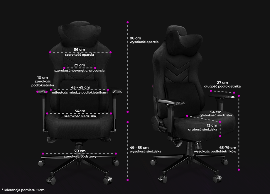 Fotel Yumisu 2053 Materiał Black