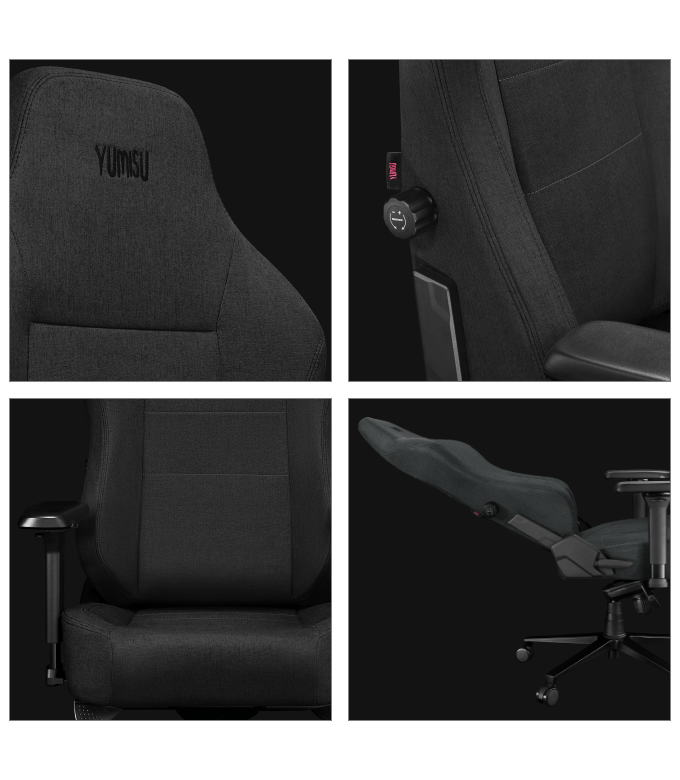Fotel Yumisu 2054 Materiał Gray/Black
