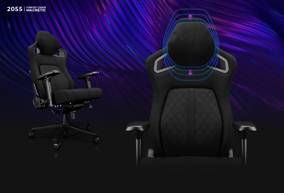 Fotel Yumisu 2055 Magnetic Materiał Black Black