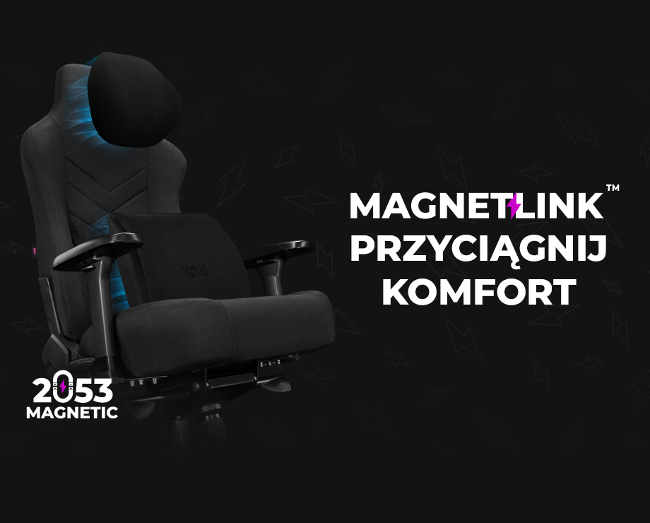 Fotel Yumisu 2053 Magnetic Materiał Black