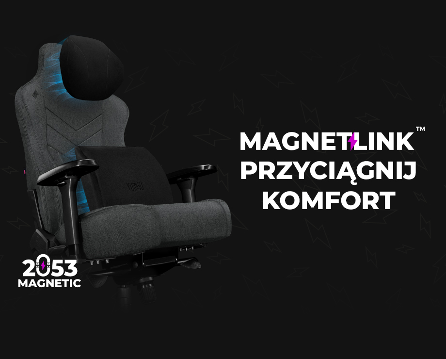 Fotel Yumisu 2053 Magnetic Materiał Gray/Black
