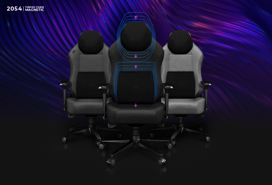 Fotel Yumisu 2054 Magnetic Materiał Black