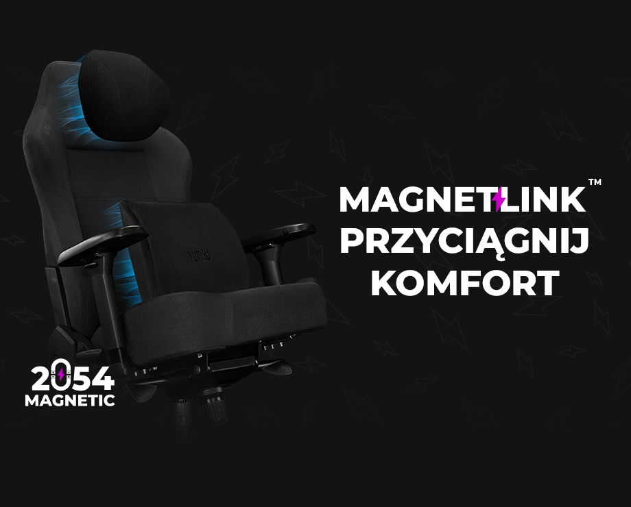 Fotel Yumisu 2054 Magnetic Materiał Black