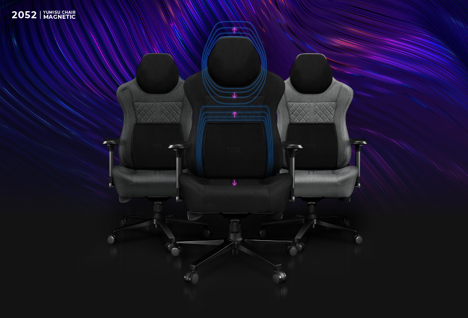 Fotel Yumisu 2052 Magnetic Materiał Black