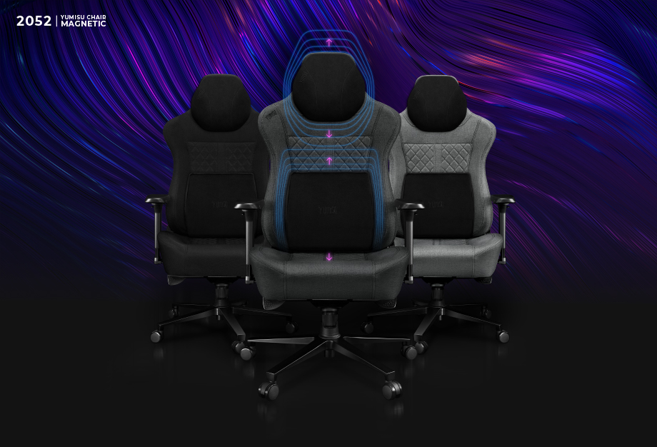 Fotel Yumisu 2052 Magnetic Materiał Gray/Black