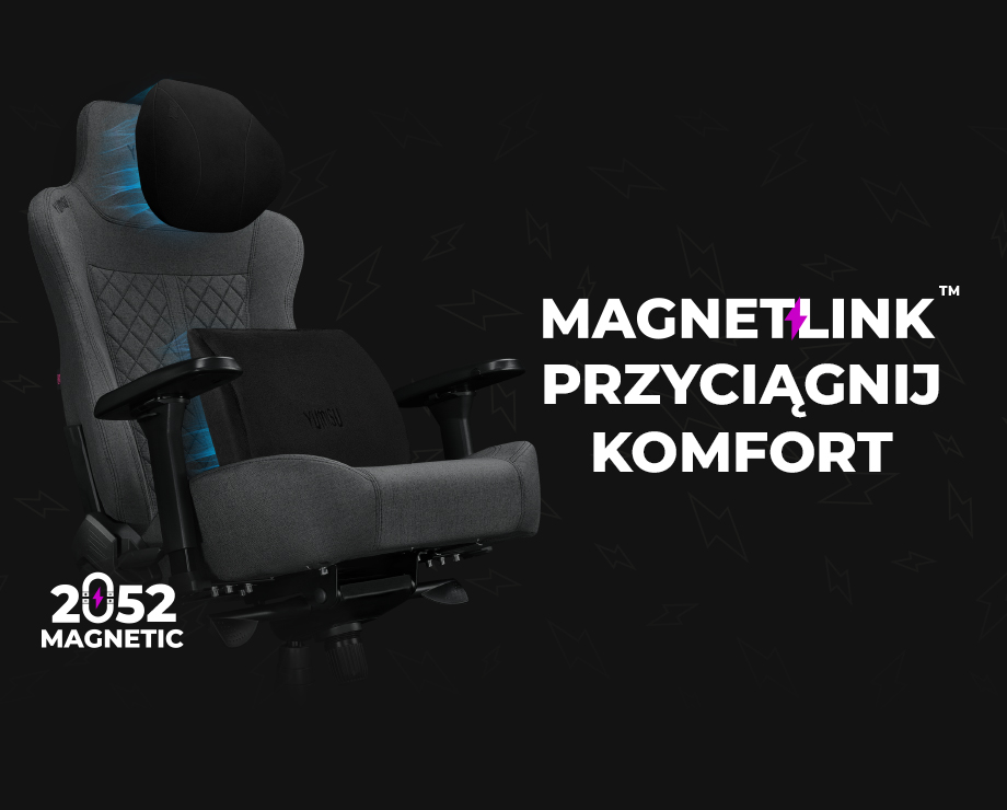 Fotel Yumisu 2052 Magnetic Materiał Gray/Black