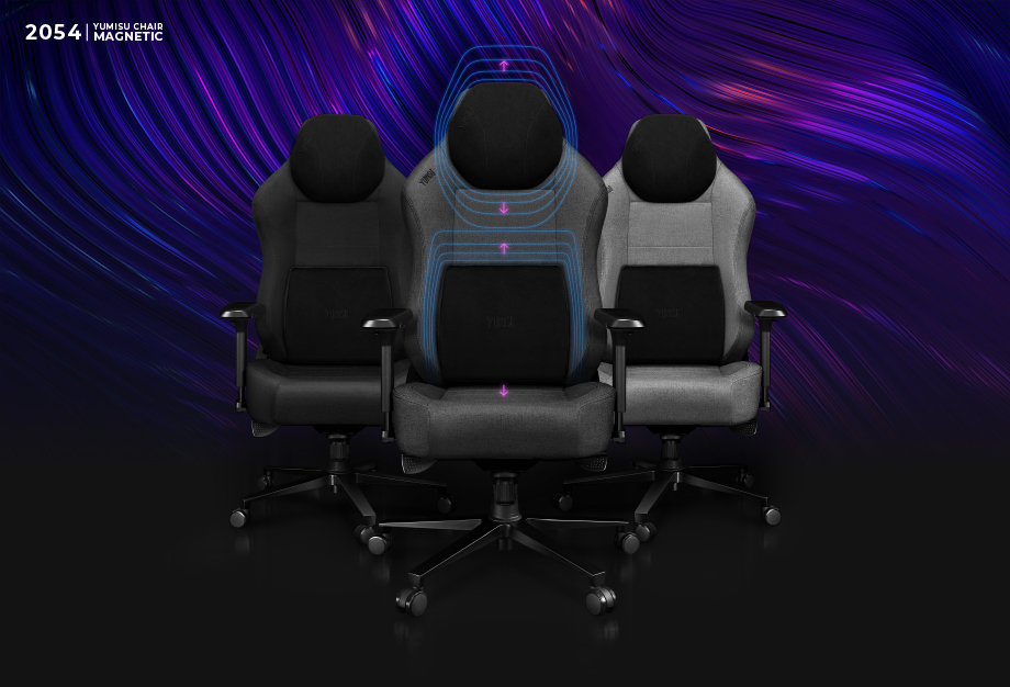 Fotel Yumisu 2054 Magnetic Materiał Gray/Black