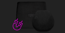 Fotel Yumisu 2054 Magnetic Materiał Cloud/Black