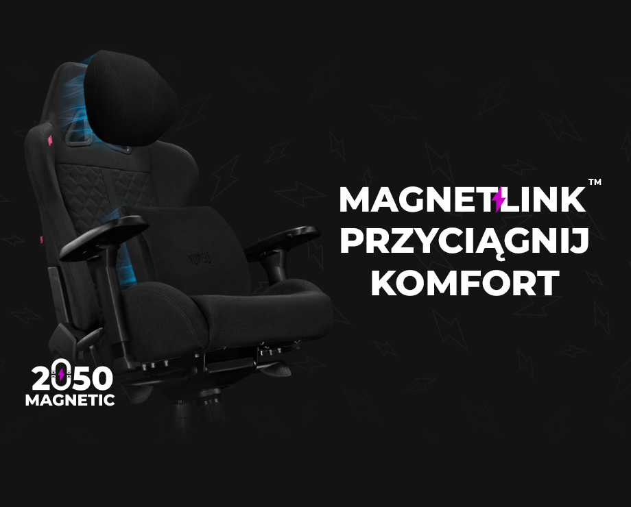 Fotel Yumisu 2050 Magnetic Materiał Black
