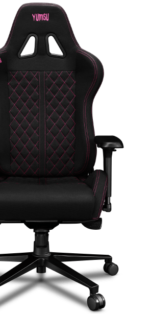 Fotel Yumisu 2050 Magnetic Materiał Black/Pink