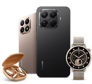 Nowe produkty Xiaomi – telefony 15T i 15T Pro, zegarek Watch S4 oraz słuchawki Open Wear Pro w etui.