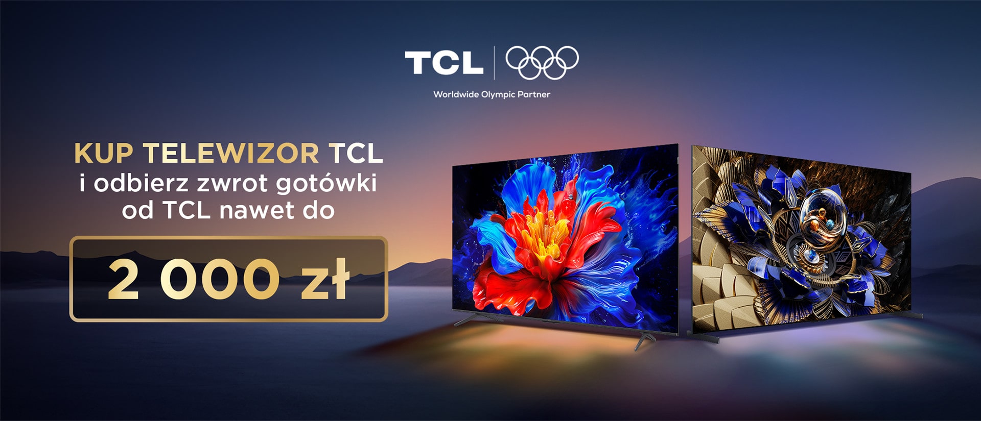 Kup telewizor TCL i odbierz zwrot gotówki do 1000 zł